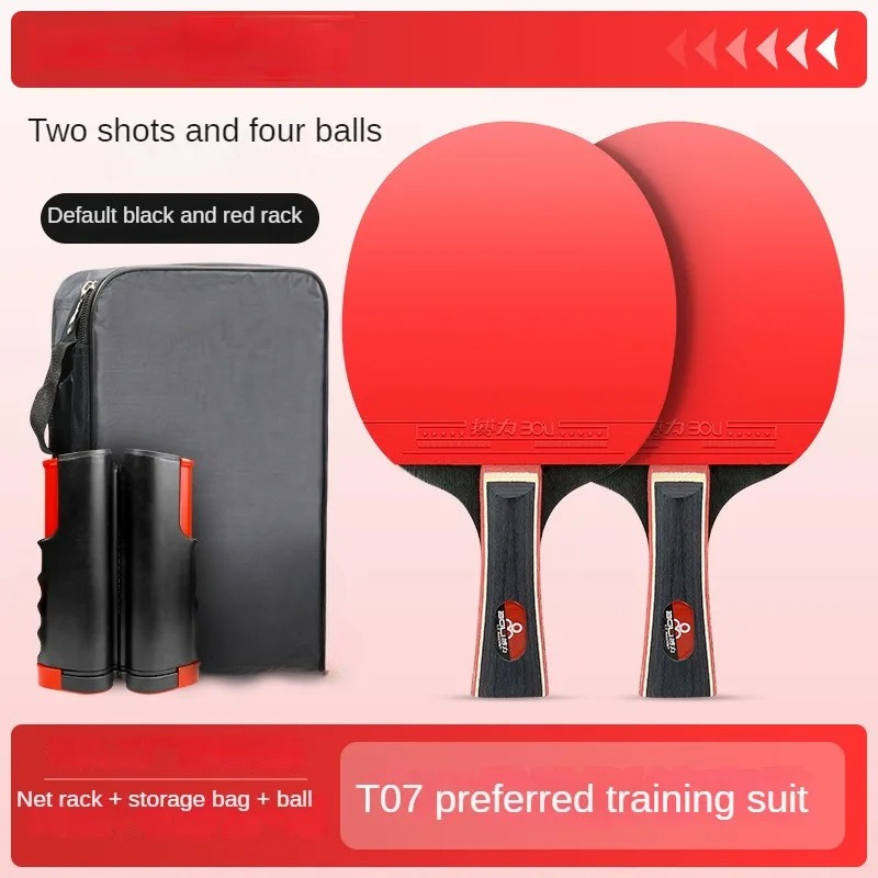 Table Tennis Net Set - التدريب الترفيهي 2 مضارب وإطار شبكي
