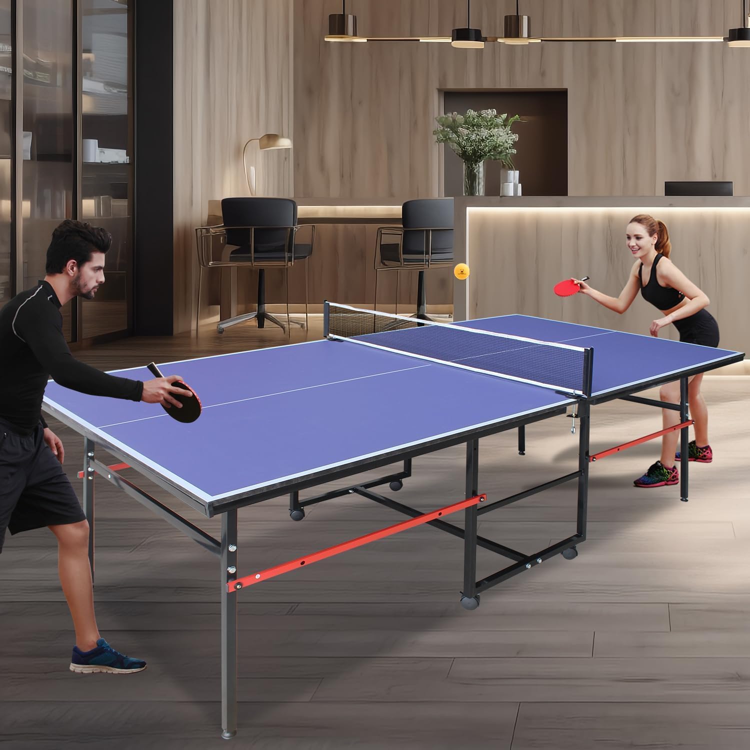 طاولة تنس طاولة محمولة بطول 8  - مراجعة Table Tennis Net Set وسعره