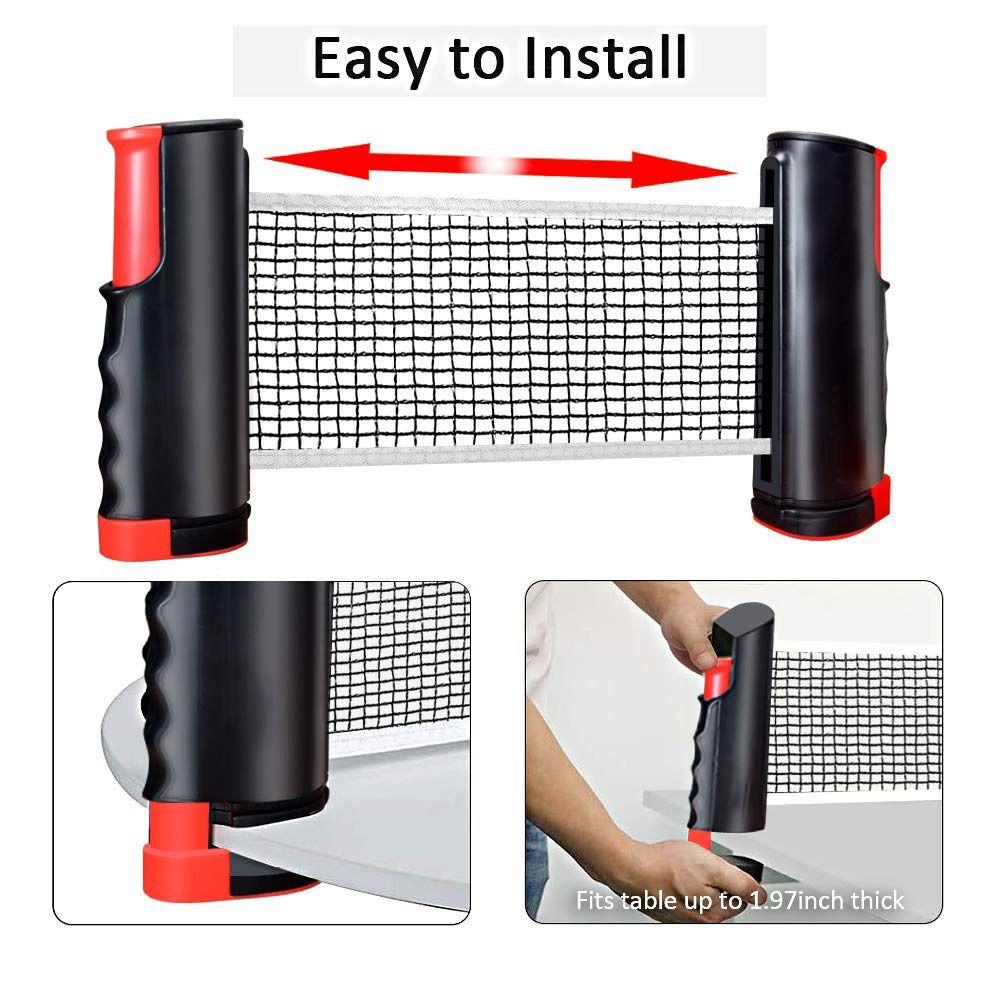 مجموعة شبكة تنس الطاولة القابل - مراجعة Table Tennis Net Set وسعره