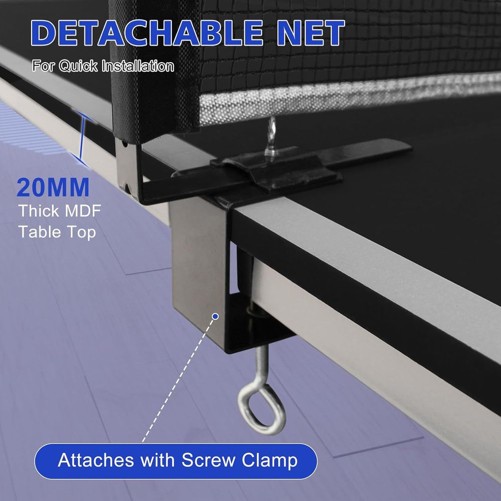 طاولات بينج بونج محمولة بحجم 4 - مراجعة Table Tennis Net Set وسعره