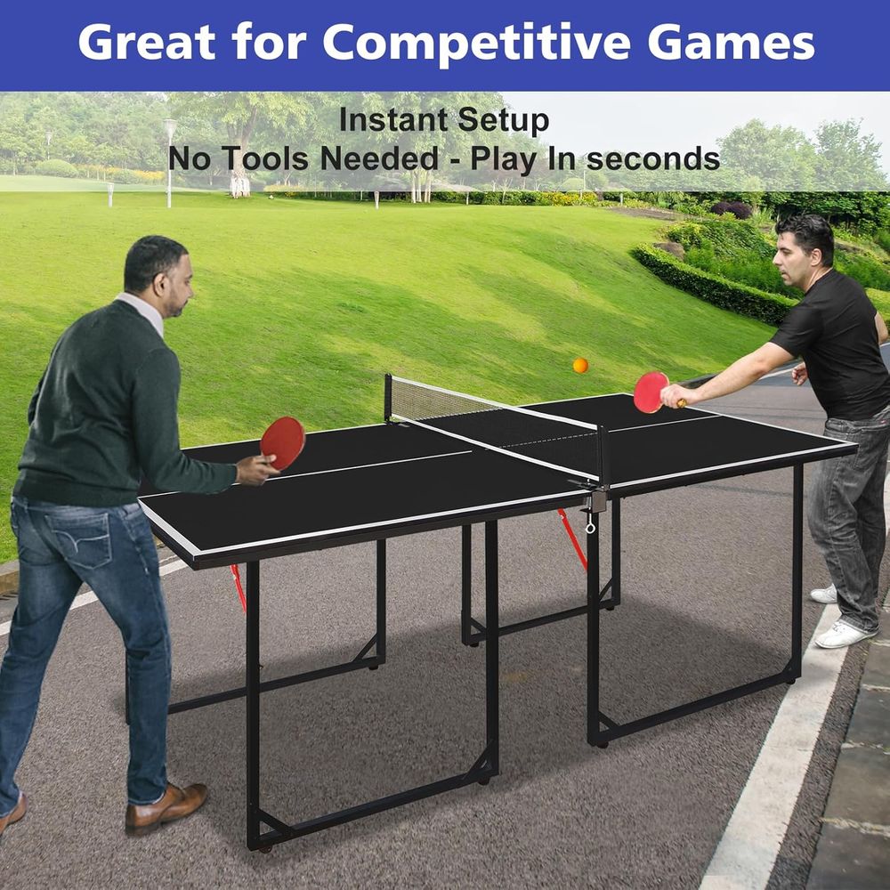 طاولات بينج بونج محمولة بحجم 4 - مراجعة Table Tennis Net Set وسعره